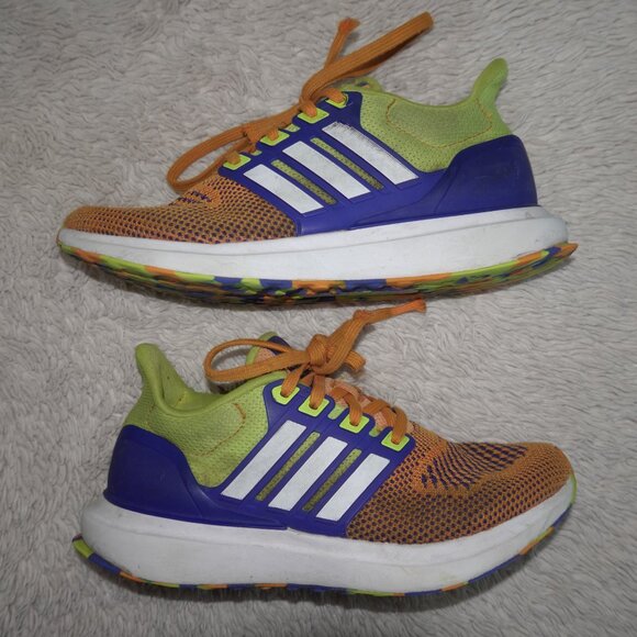 Size 4 adidas UBounce DNA Running Shoes, Crew Orange / Cloud White / Solar Slime - Picture 2 of 10